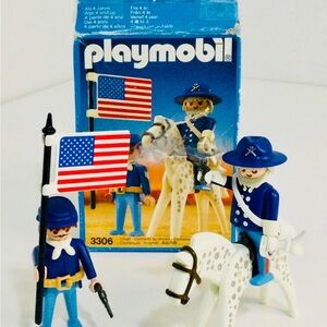 Playmobil 80’s Highly Collectible Vintage 3306 US Civil War, Made in Germany